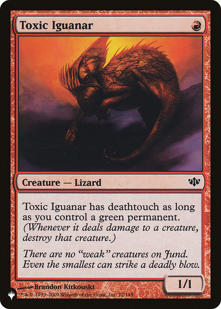 Toxic Iguanar [The List] | Jomio and Rueliete's Cards and Comics