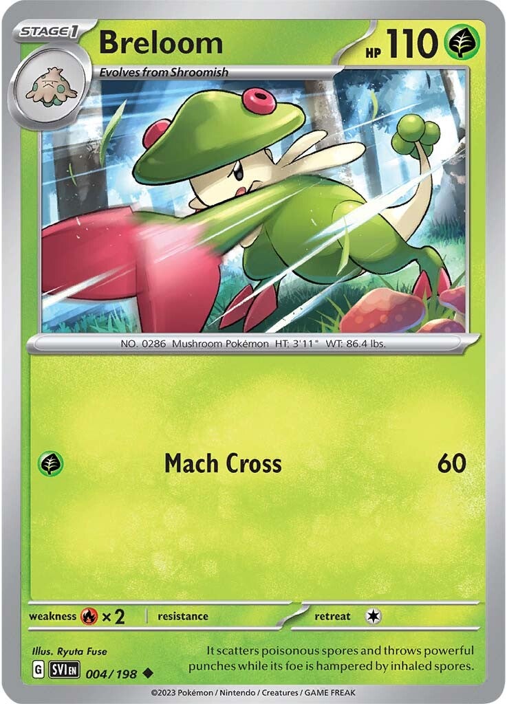 Breloom (004/198) [Scarlet & Violet: Base Set] | Jomio and Rueliete's Cards and Comics