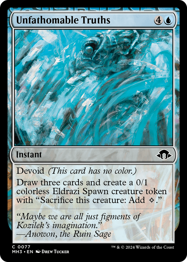 Unfathomable Truths [Modern Horizons 3] | Jomio and Rueliete's Cards and Comics