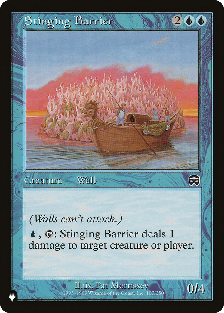 Stinging Barrier [The List] | Jomio and Rueliete's Cards and Comics