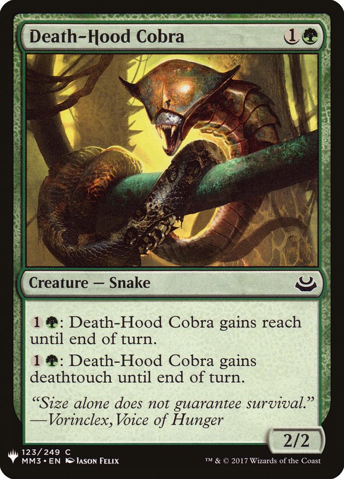 Death-Hood Cobra [Mystery Booster] | Jomio and Rueliete's Cards and Comics