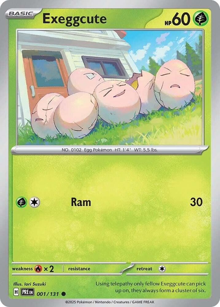 Exeggcute (001/131) [Scarlet & Violet: Prismatic Evolutions] | Jomio and Rueliete's Cards and Comics