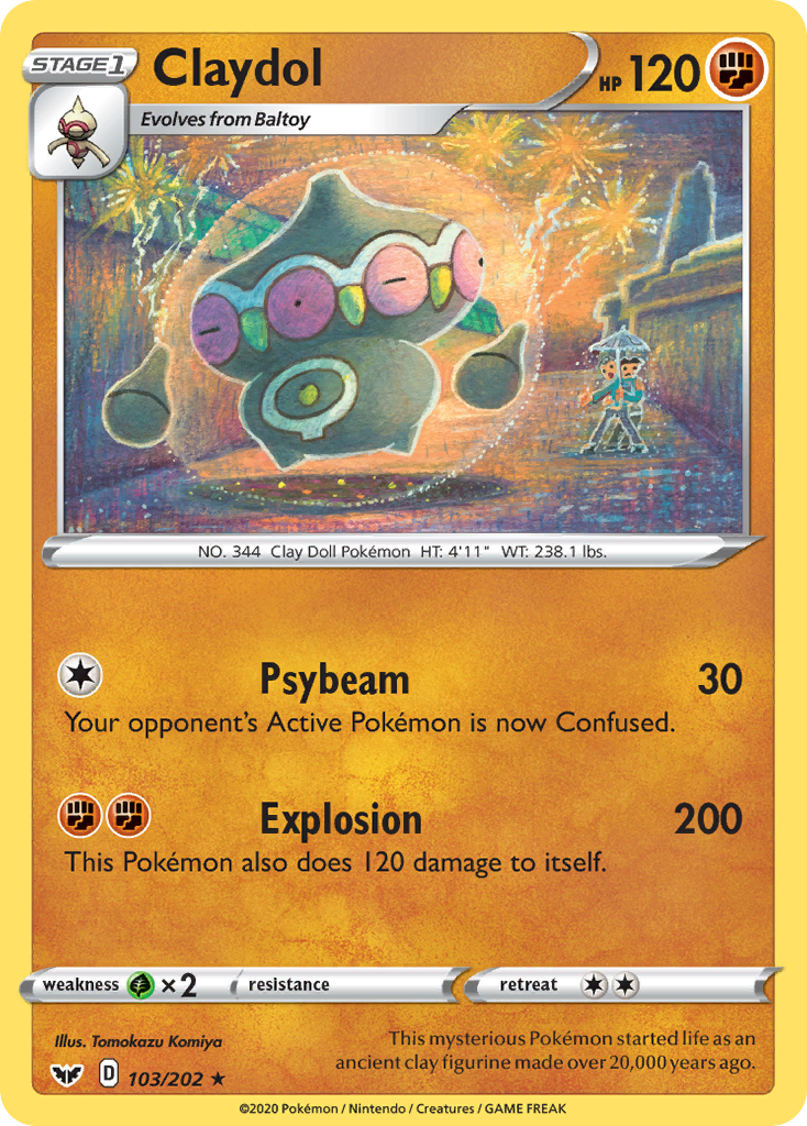 Claydol (103/202) [Sword & Shield: Base Set] | Jomio and Rueliete's Cards and Comics
