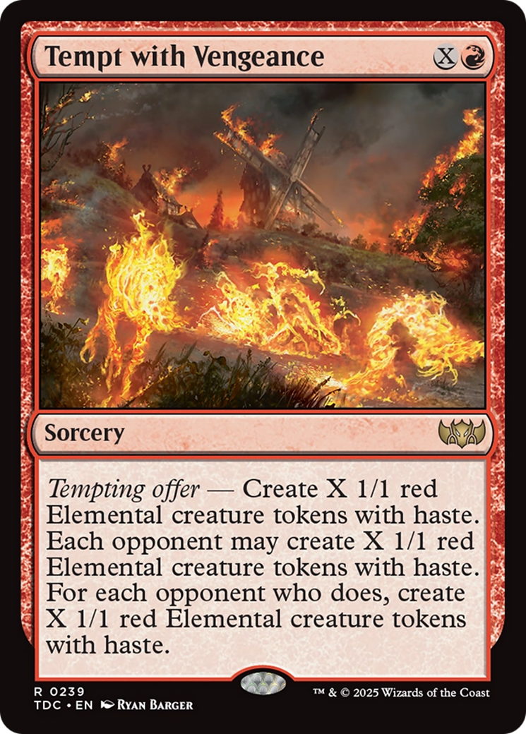 Tempt with Vengeance [Tarkir: Dragonstorm Commander] | Jomio and Rueliete's Cards and Comics