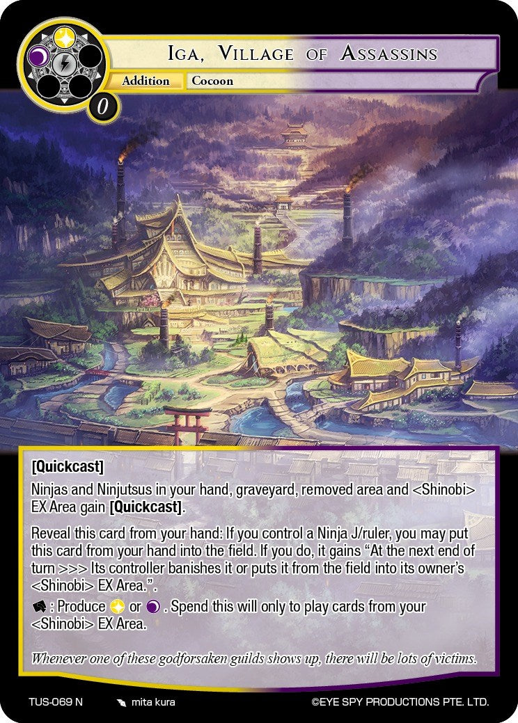 Iga, Village of Assassins (TUS-069 N) [The Underworld of Secrets] | Jomio and Rueliete's Cards and Comics