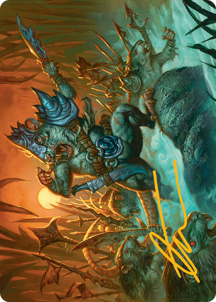 Persistent Marshstalker Art Card (Gold-Stamped Signature) [Bloomburrow Art Series] | Jomio and Rueliete's Cards and Comics