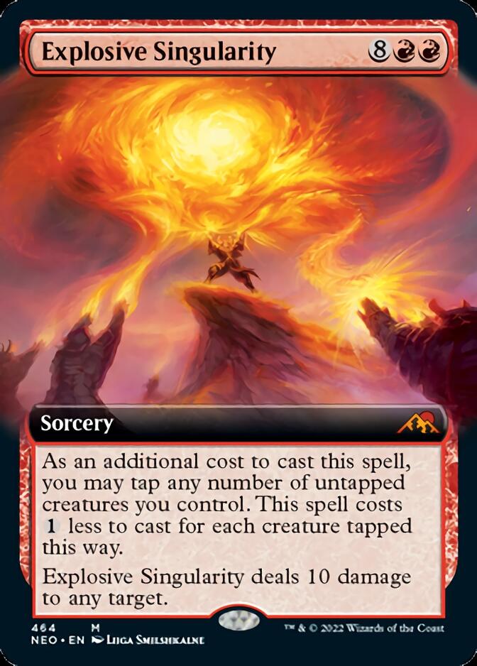 Explosive Singularity (Extended Art) [Kamigawa: Neon Dynasty] | Jomio and Rueliete's Cards and Comics