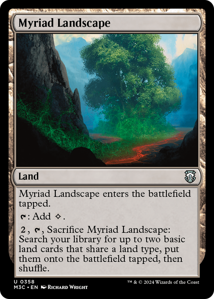 Myriad Landscape (Ripple Foil) [Modern Horizons 3 Commander] | Jomio and Rueliete's Cards and Comics