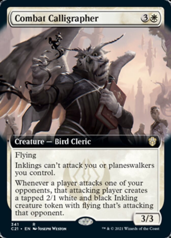Combat Calligrapher (Extended Art) [Commander 2021] | Jomio and Rueliete's Cards and Comics
