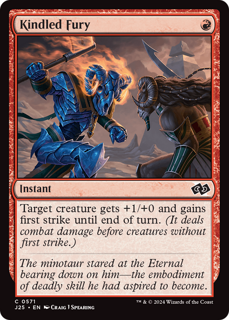 Kindled Fury [Foundations Jumpstart] | Jomio and Rueliete's Cards and Comics
