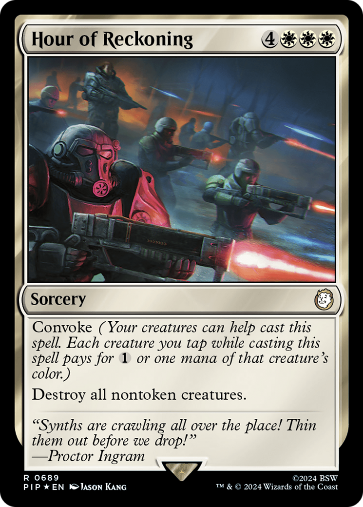Hour of Reckoning (Surge Foil) [Fallout] | Jomio and Rueliete's Cards and Comics