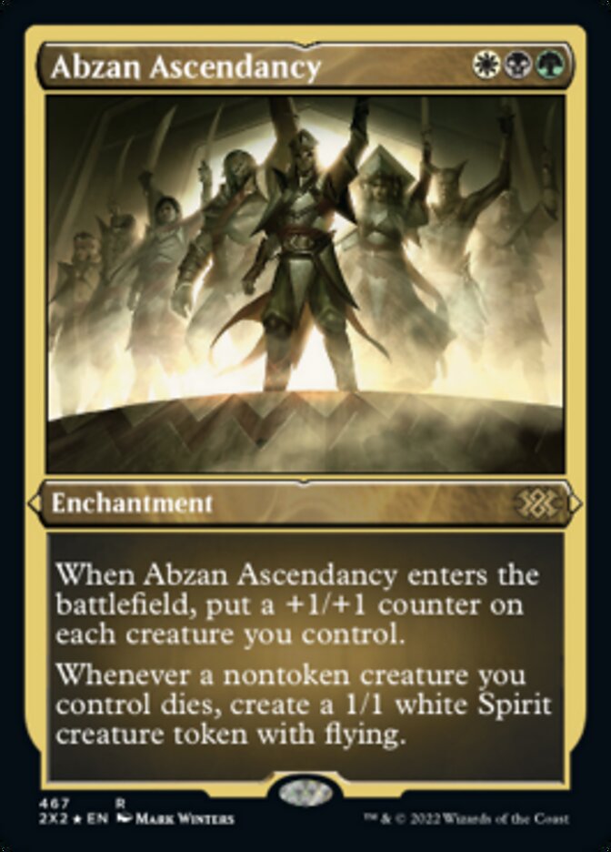 Abzan Ascendancy (Foil Etched) [Double Masters 2022] | Jomio and Rueliete's Cards and Comics
