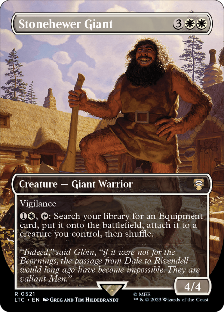 Stonehewer Giant (Borderless) [The Lord of the Rings: Tales of Middle-Earth Commander] | Jomio and Rueliete's Cards and Comics