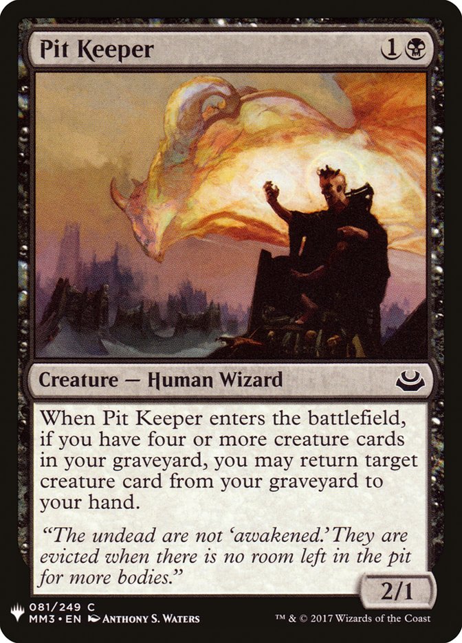 Pit Keeper [Mystery Booster] | Jomio and Rueliete's Cards and Comics