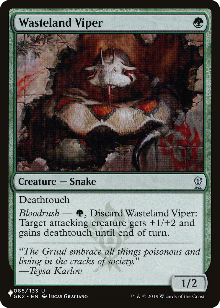 Wasteland Viper [The List] | Jomio and Rueliete's Cards and Comics