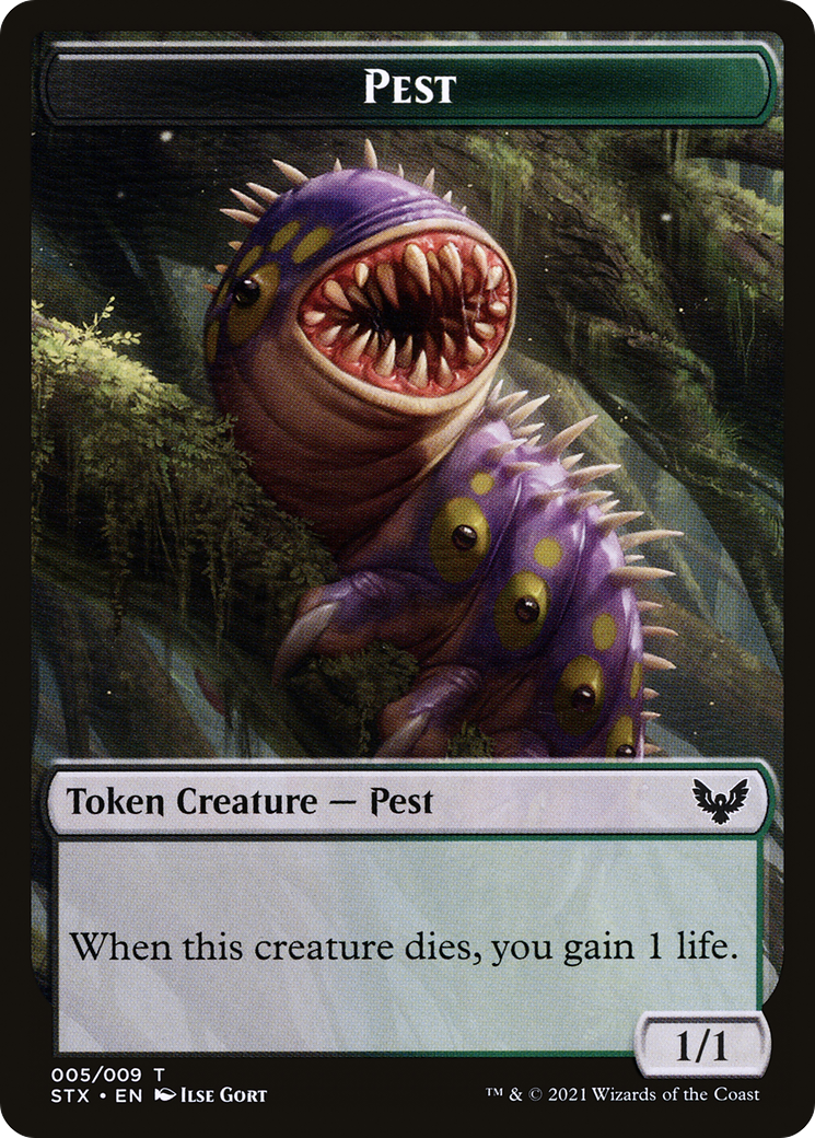 Pest // Lukka, Wayward Bonder Emblem Double-Sided Token [Secret Lair: From Cute to Brute Tokens] | Jomio and Rueliete's Cards and Comics