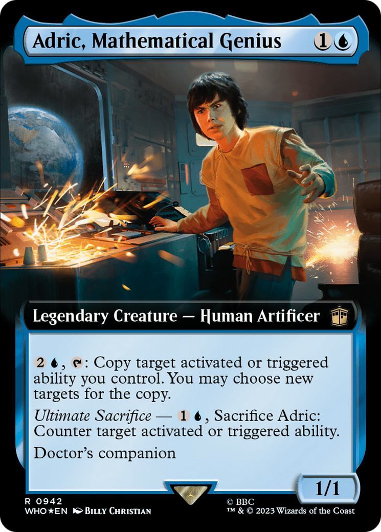 Adric, Mathematical Genius (Extended Art) (Surge Foil) [Doctor Who] | Jomio and Rueliete's Cards and Comics