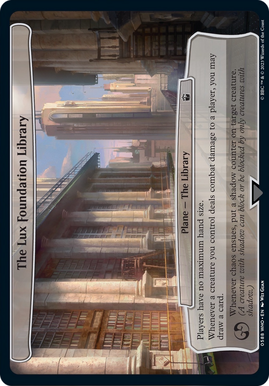 The Lux Foundation Library [Doctor Who] | Jomio and Rueliete's Cards and Comics