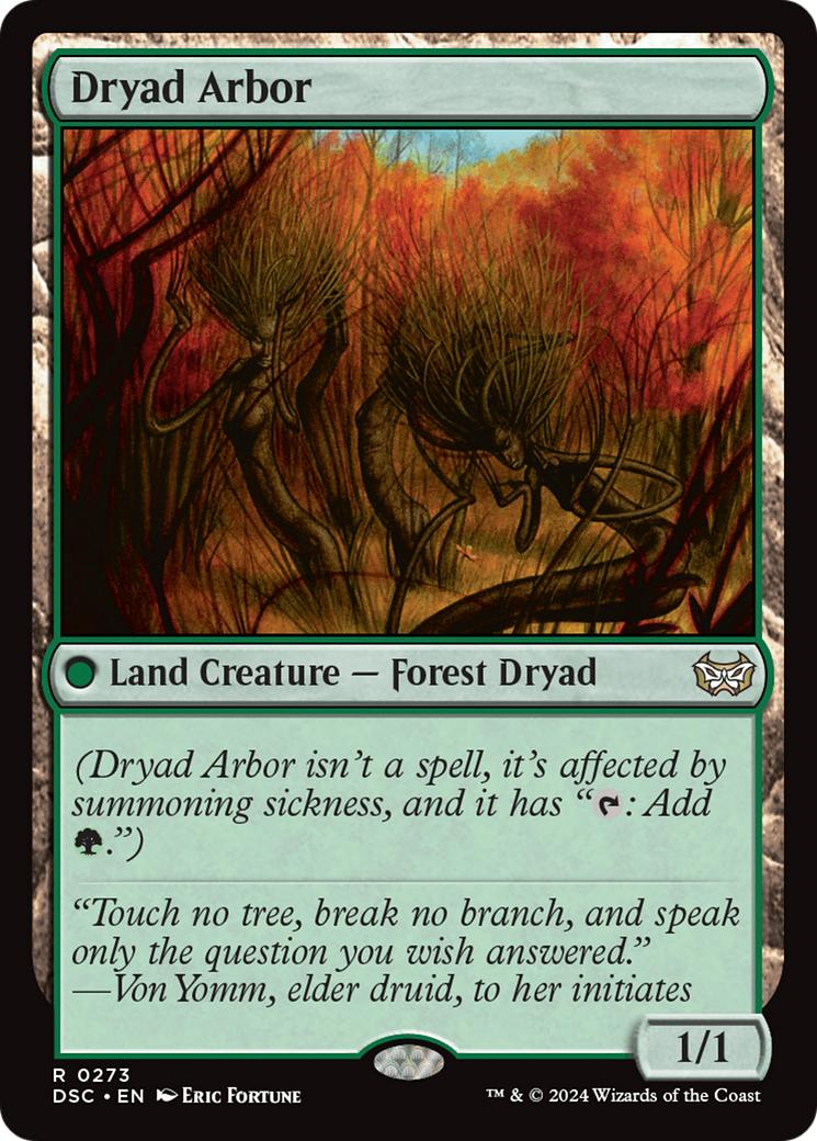 Dryad Arbor [Duskmourn: House of Horror Commander] | Jomio and Rueliete's Cards and Comics
