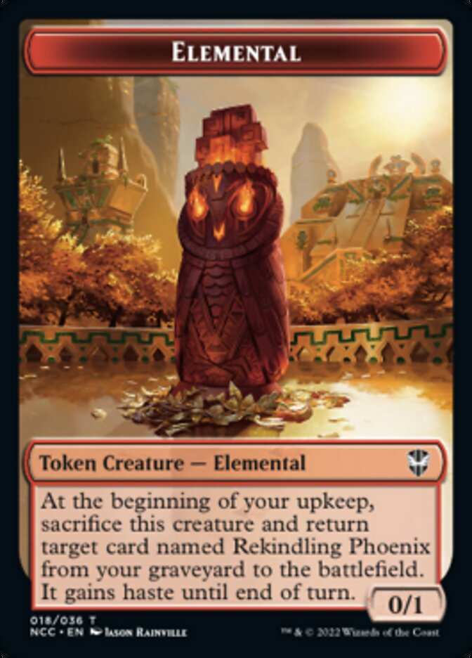 Elemental (018) // Copy Double-Sided Token [Streets of New Capenna Commander Tokens] | Jomio and Rueliete's Cards and Comics