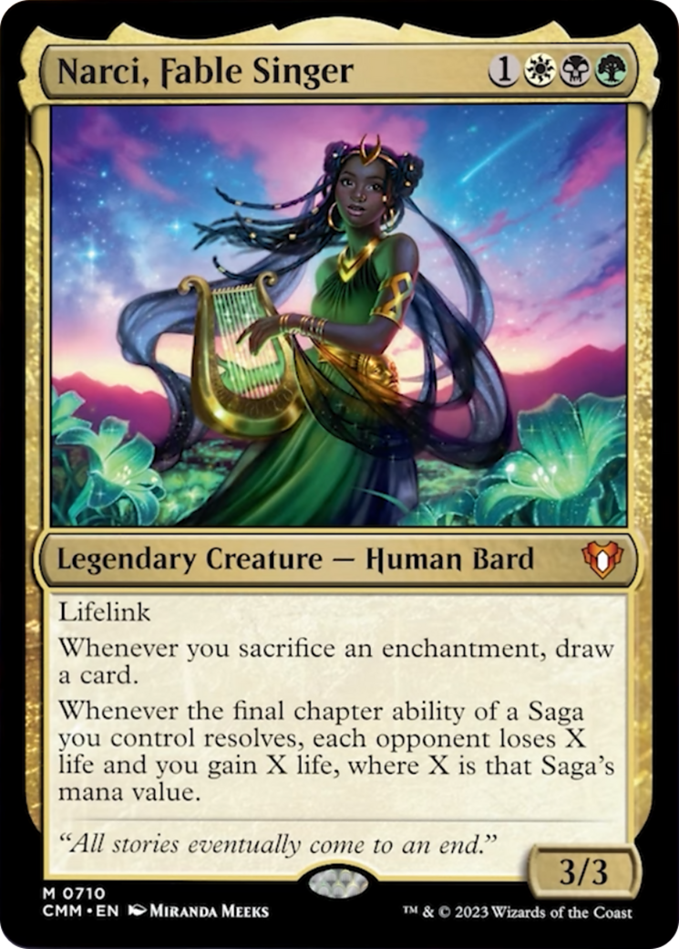 Narci, Fable Singer [Commander Masters] | Jomio and Rueliete's Cards and Comics
