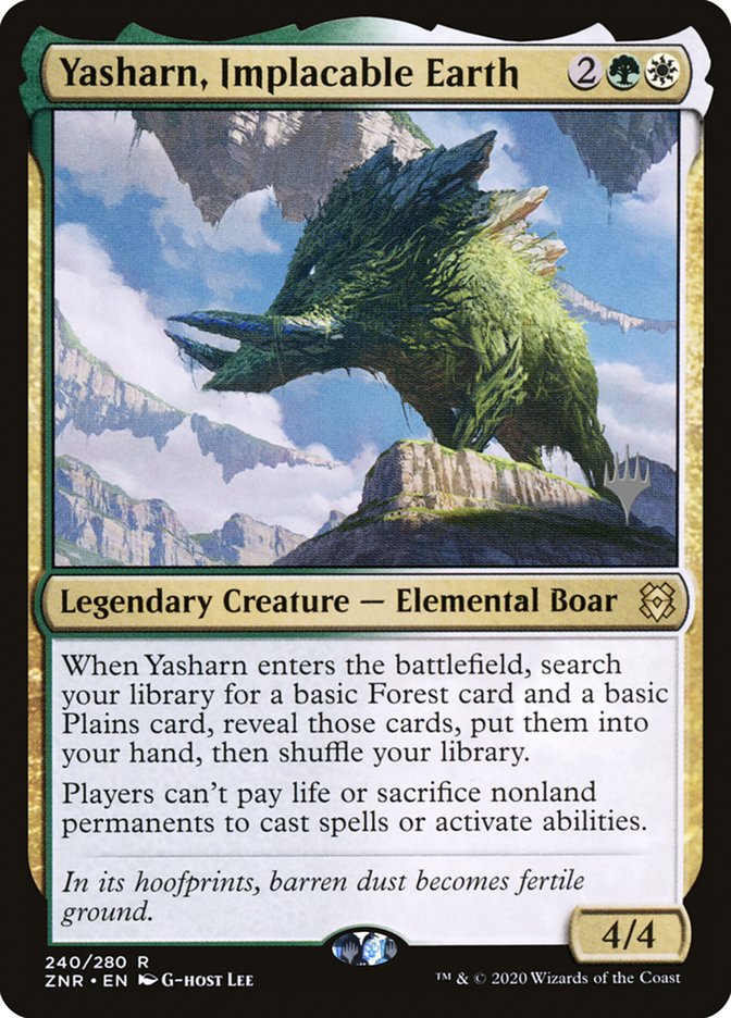 Yasharn, Implacable Earth (Promo Pack) [Zendikar Rising Promos] | Jomio and Rueliete's Cards and Comics