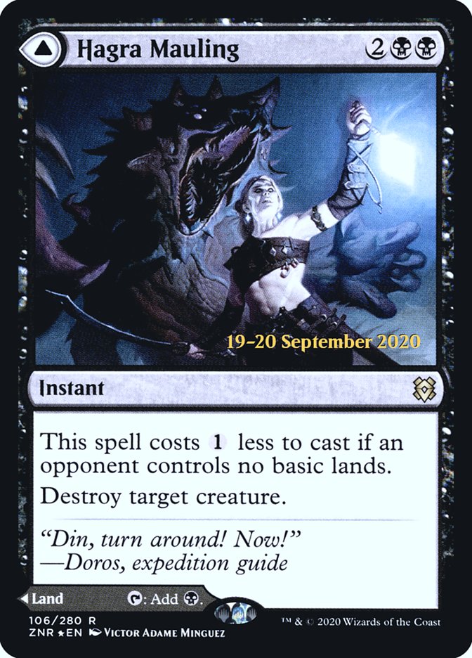 Hagra Mauling // Hagra Broodpit [Zendikar Rising Prerelease Promos] | Jomio and Rueliete's Cards and Comics
