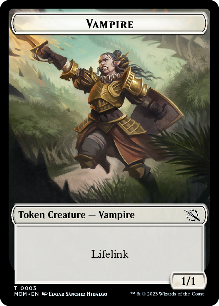 Treasure (20) // Vampire Double-Sided Token [March of the Machine Tokens] | Jomio and Rueliete's Cards and Comics
