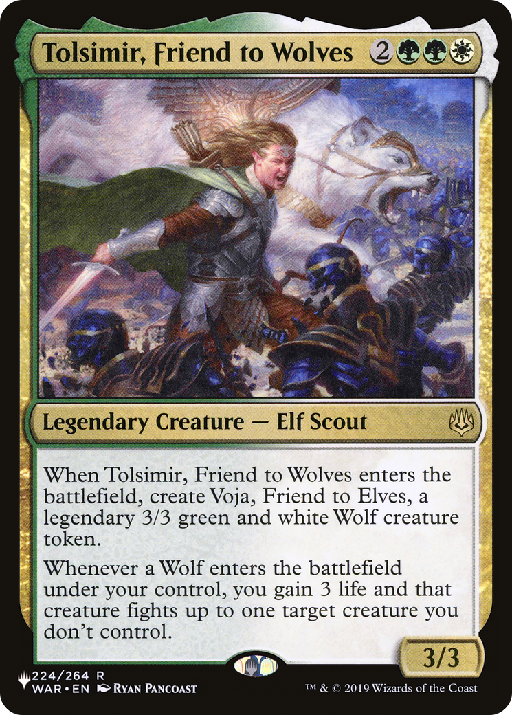 Tolsimir, Friend to Wolves [The List] | Jomio and Rueliete's Cards and Comics