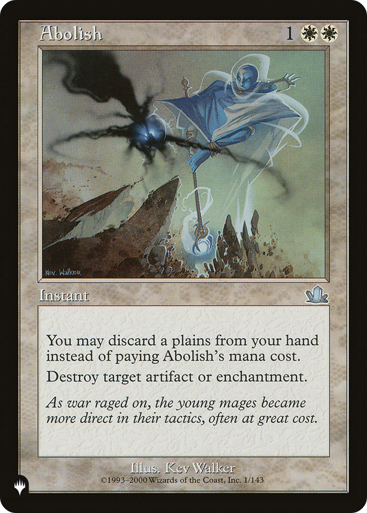 Abolish [The List] | Jomio and Rueliete's Cards and Comics