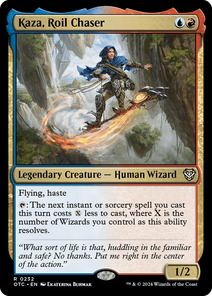 Kaza, Roil Chaser [Outlaws of Thunder Junction Commander] | Jomio and Rueliete's Cards and Comics