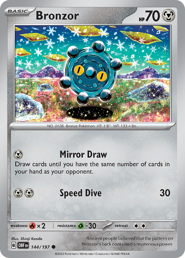 Bronzor (144/197) [Scarlet & Violet: Obsidian Flames] | Jomio and Rueliete's Cards and Comics