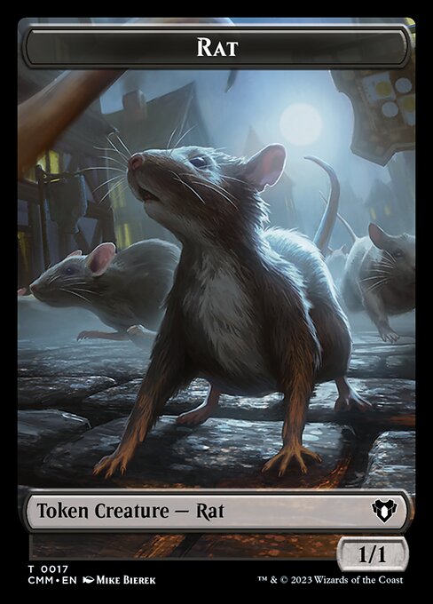 City's Blessing // Rat Double-Sided Token [Commander Masters Tokens] | Jomio and Rueliete's Cards and Comics
