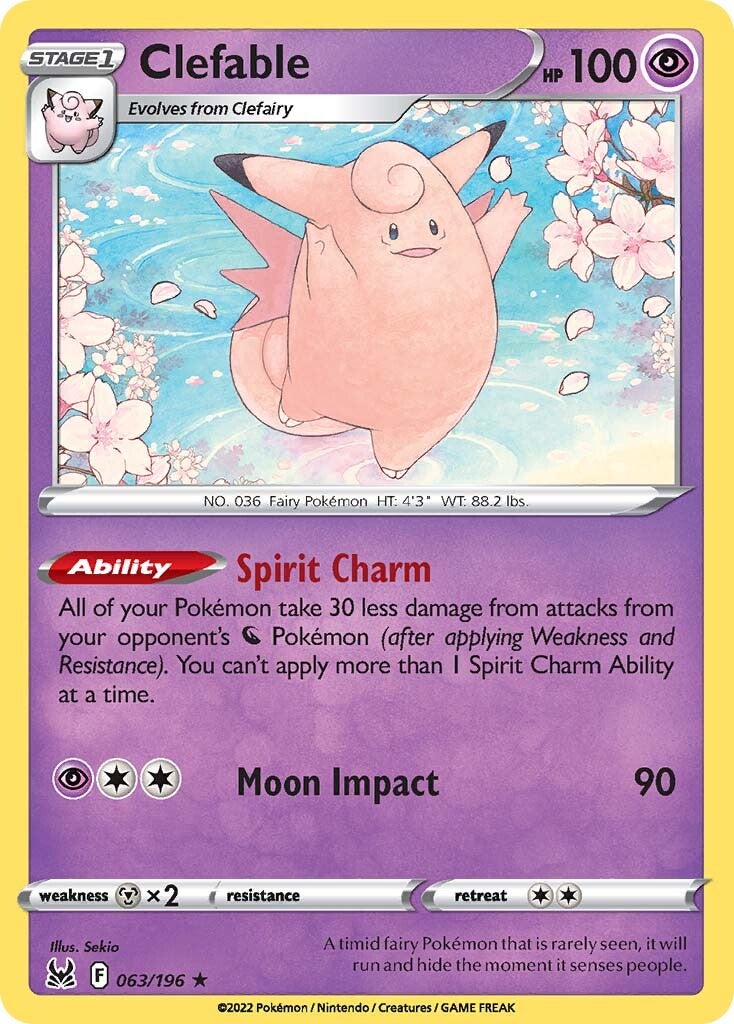 Clefable (063/196) [Sword & Shield: Lost Origin] | Jomio and Rueliete's Cards and Comics
