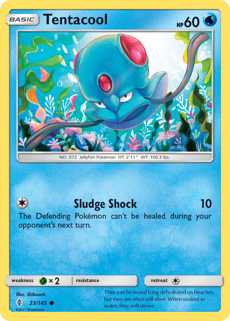 Tentacool (23/145) [Sun & Moon: Guardians Rising] | Jomio and Rueliete's Cards and Comics
