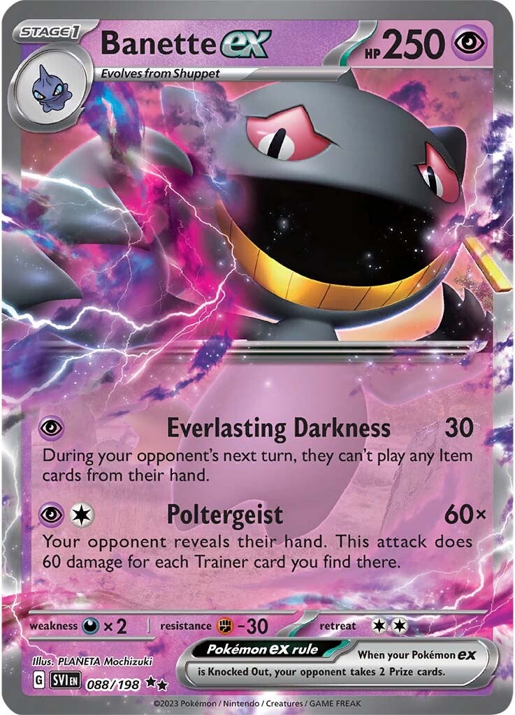 Banette ex (088/198) [Scarlet & Violet: Base Set] | Jomio and Rueliete's Cards and Comics