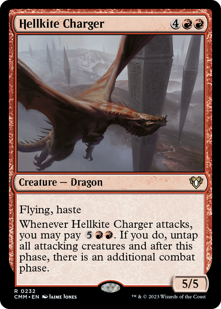 Hellkite Charger (Foil Etched) [Commander Masters] | Jomio and Rueliete's Cards and Comics