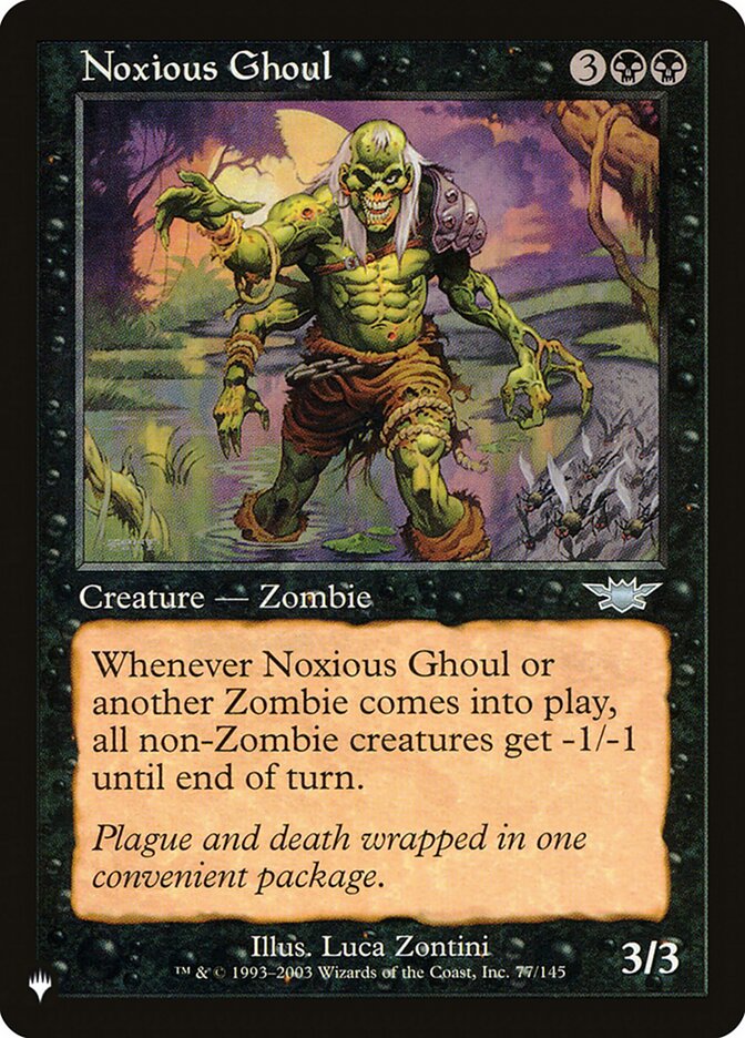 Noxious Ghoul [The List] | Jomio and Rueliete's Cards and Comics