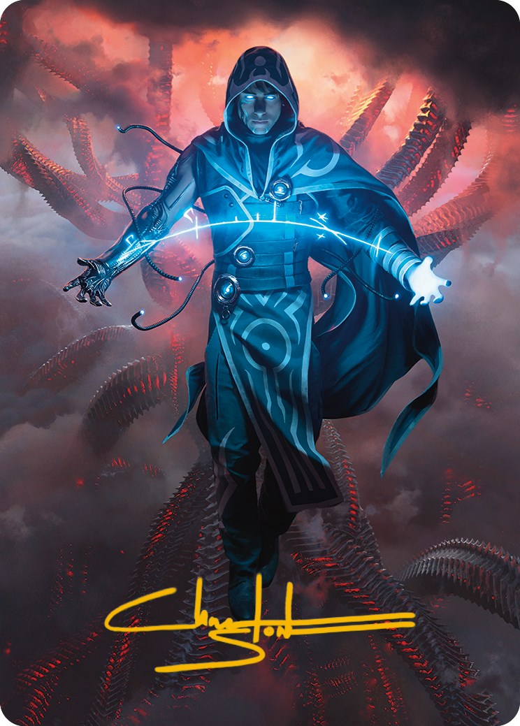 Jace, the Perfected Mind Art Card (Gold-Stamped Signature) [Phyrexia: All Will Be One Art Series] | Jomio and Rueliete's Cards and Comics