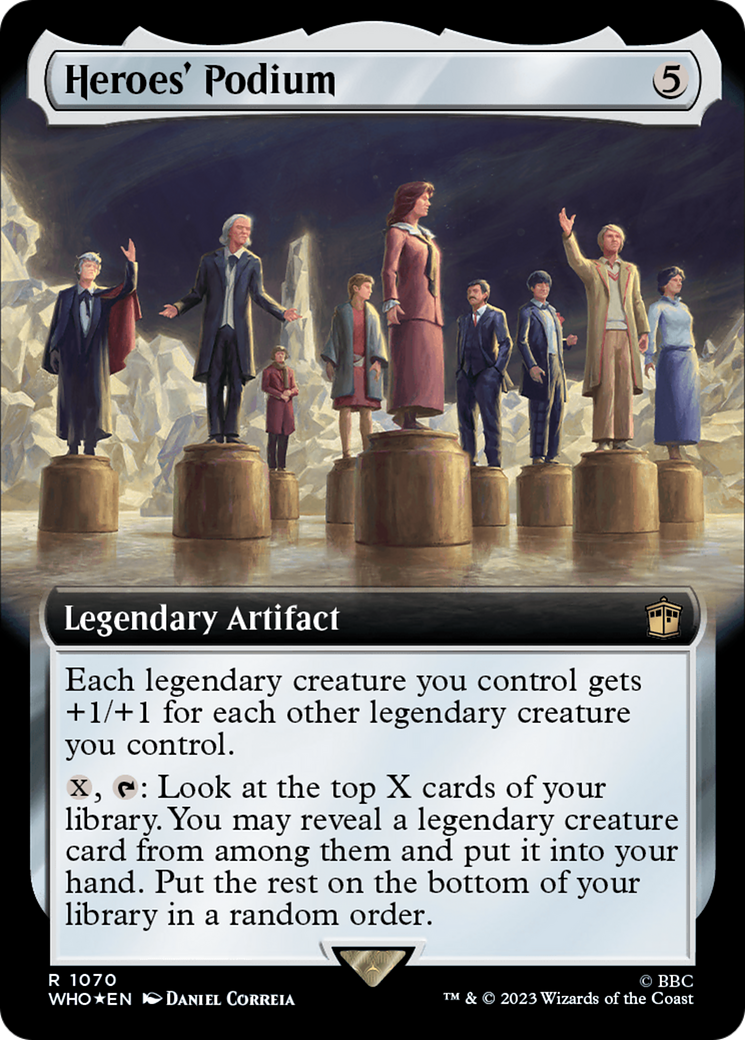 Heroes' Podium (Extended Art) (Surge Foil) [Doctor Who] | Jomio and Rueliete's Cards and Comics