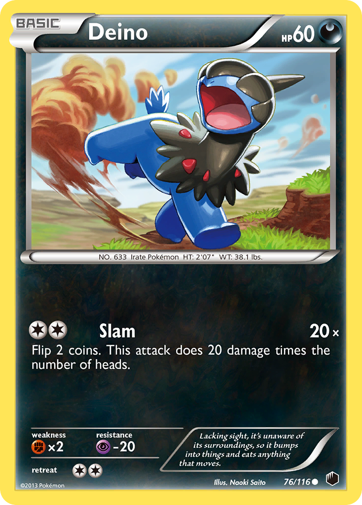 Deino (76/116) [Black & White: Plasma Freeze] | Jomio and Rueliete's Cards and Comics