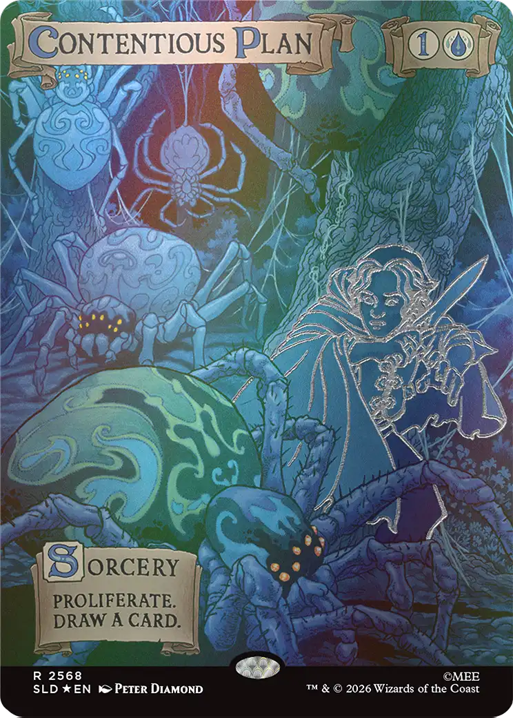 Contentious Plan (Out Of Sight Foil) [Secret Lair Drop Series] | Jomio and Rueliete's Cards and Comics