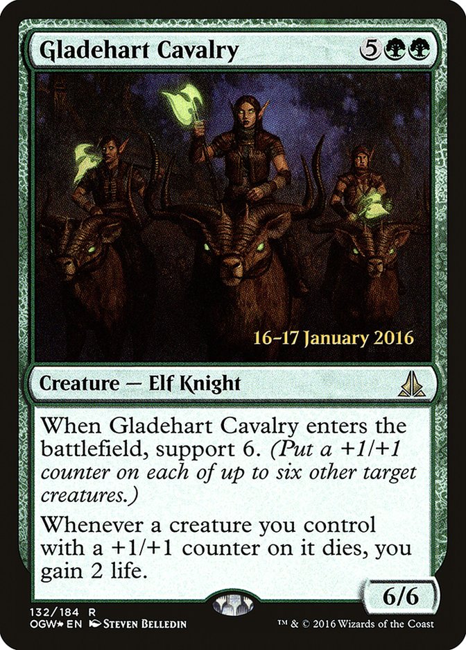 Gladehart Cavalry [Oath of the Gatewatch Prerelease Promos] | Jomio and Rueliete's Cards and Comics