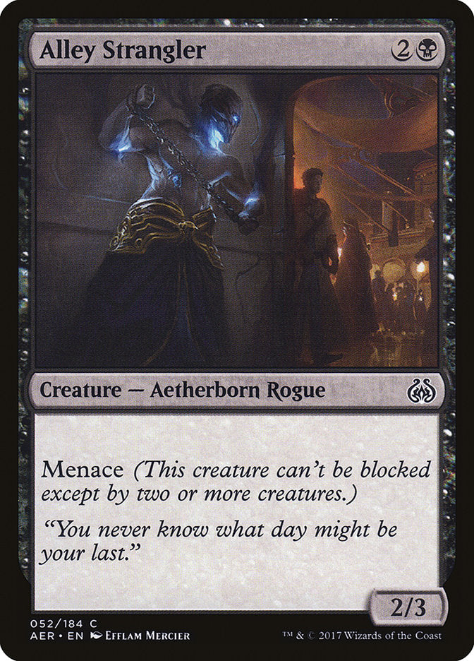 Alley Strangler (Intro Pack) [Aether Revolt Promos] | Jomio and Rueliete's Cards and Comics