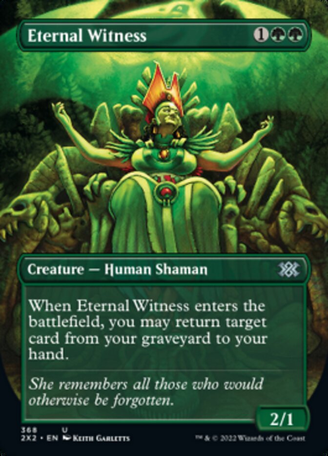 Eternal Witness (Borderless Alternate Art) [Double Masters 2022] | Jomio and Rueliete's Cards and Comics