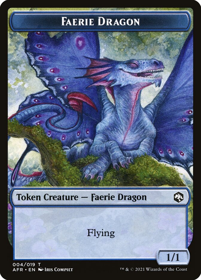 Wolf // Faerie Dragon Double-Sided Token [Dungeons & Dragons: Adventures in the Forgotten Realms Tokens] | Jomio and Rueliete's Cards and Comics