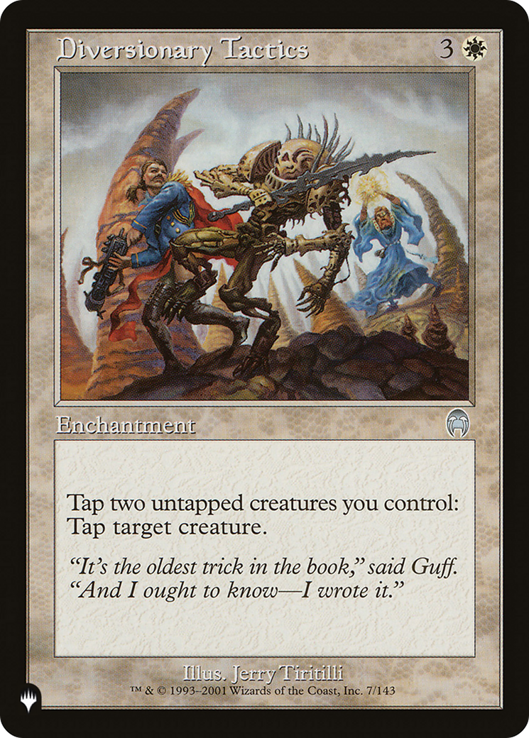 Diversionary Tactics [The List] | Jomio and Rueliete's Cards and Comics