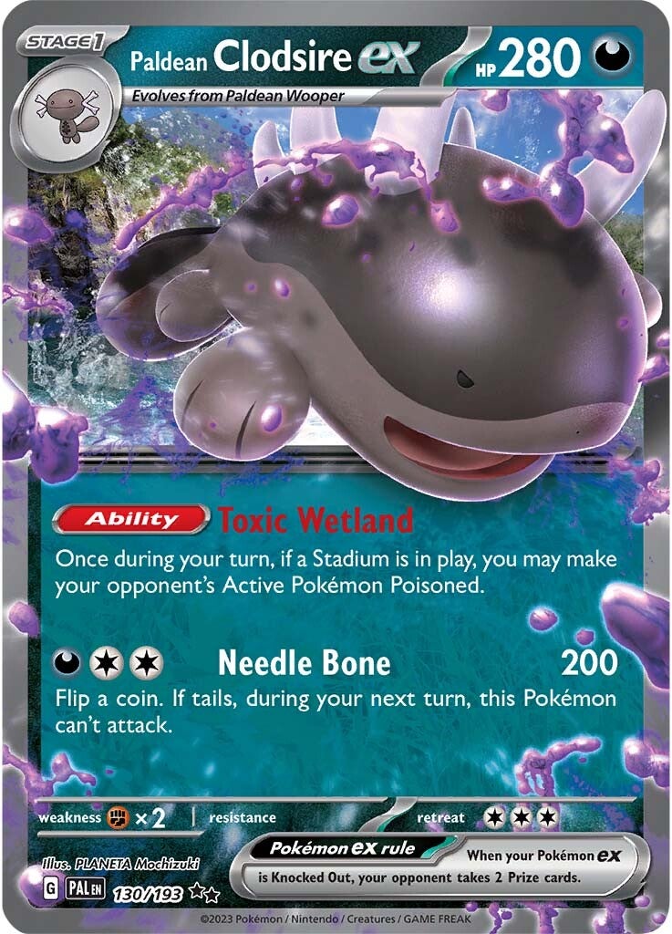 Paldean Clodsire ex (130/193) [Scarlet & Violet: Paldea Evolved] | Jomio and Rueliete's Cards and Comics