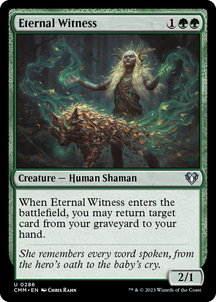 Eternal Witness [Commander Masters] | Jomio and Rueliete's Cards and Comics