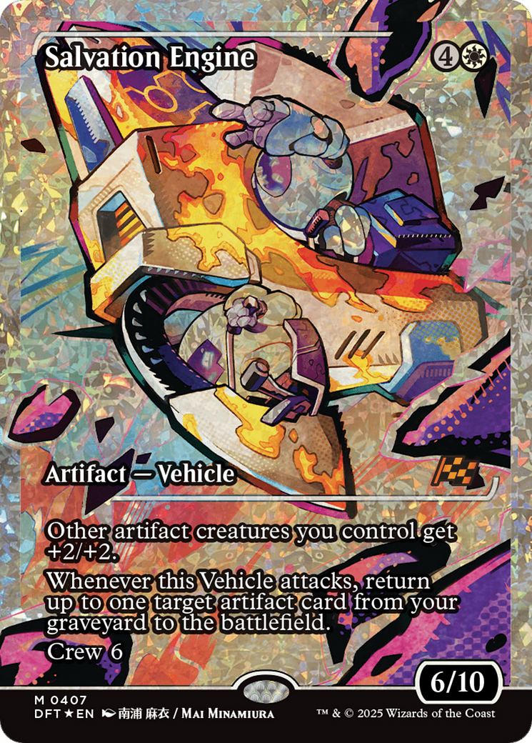 Salvation Engine (Showcase) (Fracture Foil) [Aetherdrift] | Jomio and Rueliete's Cards and Comics